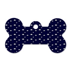 Blue Star Dog Tag Bone (two Sides)