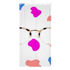 Glasses Blue Pink Brown Shower Curtain 36  X 72  (stall)  by Alisyart