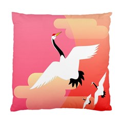 Goose Swan Pink Orange White Animals Fly Standard Cushion Case (two Sides)