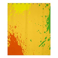 Paint Stains Spot Yellow Orange Green Shower Curtain 60  X 72  (medium)  by Alisyart