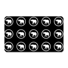 Elephant Wallpaper Pattern Magnet (rectangular) by Amaryn4rt