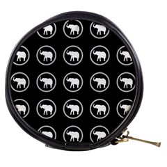 Elephant Wallpaper Pattern Mini Makeup Bags by Amaryn4rt
