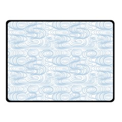 Wind Waves Grey Fleece Blanket (small)