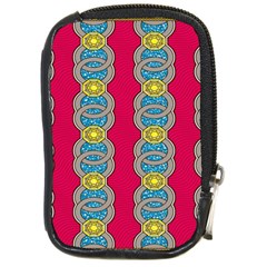 African Fabric Iron Chains Red Yellow Blue Grey Compact Camera Cases by Alisyart