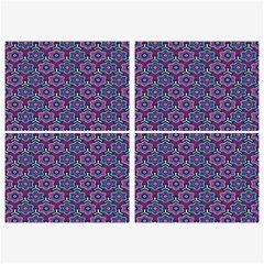 African Fabric Flower Purple Belt Buckles by Alisyart