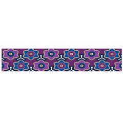 African Fabric Flower Purple Flano Scarf (large)