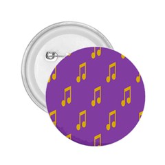 Eighth Note Music Tone Yellow Purple 2 25  Buttons by Alisyart
