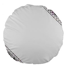 Floral Ornament Baby Girl Design Large 18  Premium Flano Round Cushions by Amaryn4rt