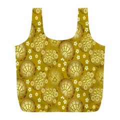 Flower Arrangements Season Gold Full Print Recycle Bags (l)  by Alisyart