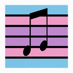 Music Gender Pride Note Flag Blue Pink Purple Medium Glasses Cloth by Alisyart