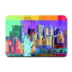 New York City The Statue Of Liberty Small Doormat  by Amaryn4rt