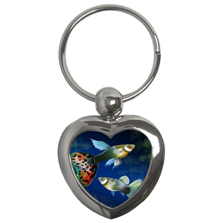 Marine Fishes Key Chains (Heart) 