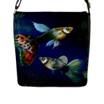 Marine Fishes Flap Messenger Bag (L) 