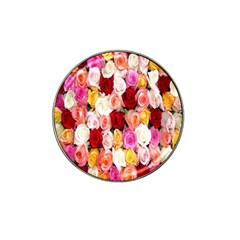 Rose Color Beautiful Flowers Hat Clip Ball Marker (4 Pack) by Amaryn4rt