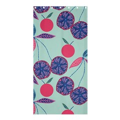 Passion Fruit Pink Purple Cerry Blue Leaf Shower Curtain 36  X 72  (stall)  by Alisyart