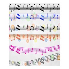 Notes Tone Music Rainbow Color Black Orange Pink Grey Shower Curtain 60  X 72  (medium) 
