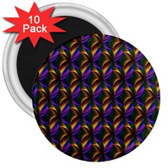 Seamless Prismatic Line Art Pattern 3  Magnets (10 Pack)  by Amaryn4rt