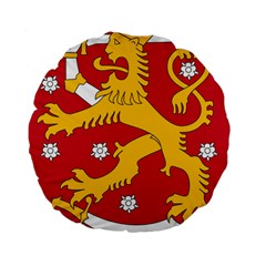 Coat Of Arms Of Finland Standard 15  Premium Flano Round Cushions by abbeyz71