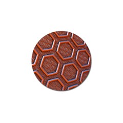 3d Abstract Patterns Hexagons Honeycomb Golf Ball Marker (4 Pack) by Amaryn4rt
