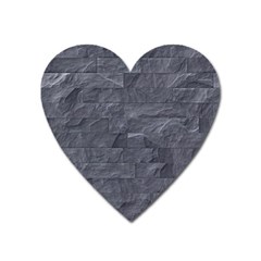 Excellent Seamless Slate Stone Floor Texture Heart Magnet by Amaryn4rt