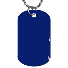 Bubbles Circle Blue Dog Tag (one Side)