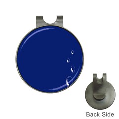 Bubbles Circle Blue Hat Clips With Golf Markers