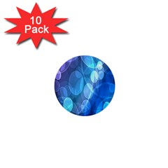 Circle Blue Purple 1  Mini Buttons (10 Pack)  by Alisyart