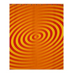 Circle Line Orange Hole Hypnotism Shower Curtain 60  X 72  (medium)  by Alisyart