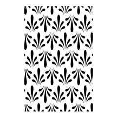 Floral Black White Shower Curtain 48  X 72  (small)  by Alisyart