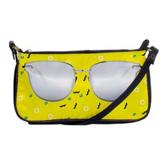 Glasses Yellow Shoulder Clutch Bags by Alisyart