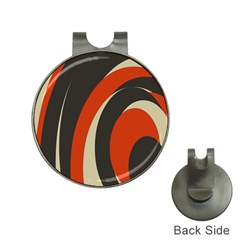 Mixing Gray Orange Circles Hat Clips With Golf Markers