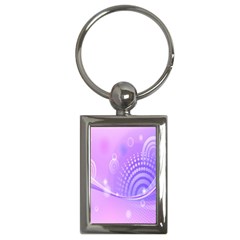 Purple Circle Line Light Key Chains (rectangle)  by Alisyart