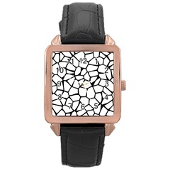 Seamless Cobblestone Texture Specular Opengameart Black White Rose Gold Leather Watch  by Alisyart