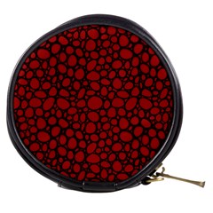 Tile Circles Large Red Stone Mini Makeup Bags by Alisyart