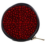 Tile Circles Large Red Stone Mini Makeup Bags Front