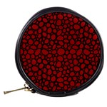 Tile Circles Large Red Stone Mini Makeup Bags Back
