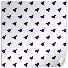 Triangle Purple Blue White Canvas 20  X 20  