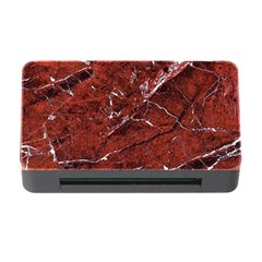 Texture Stone Red Memory Card Reader With Cf by Alisyart