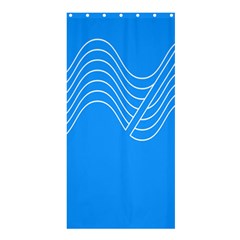 Waves Blue Sea Water Shower Curtain 36  X 72  (stall)  by Alisyart