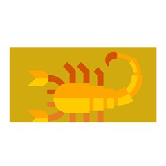 Animals Scorpio Zodiac Orange Yellow Satin Wrap by Alisyart