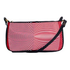 Circle Line Red Pink White Wave Shoulder Clutch Bags
