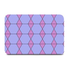 Demiregular Purple Line Triangle Plate Mats by Alisyart