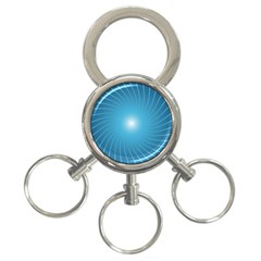 Dreams Sun Blue Wave 3-ring Key Chains