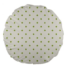 Green Spot Jpeg Large 18  Premium Flano Round Cushions by Alisyart