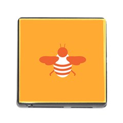 Littlebutterfly Illustrations Bee Wasp Animals Orange Honny Memory Card Reader (square) by Alisyart
