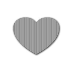 Metal Dark Grey Heart Coaster (4 Pack) 