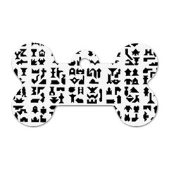 Anchor Puzzle Booklet Pages All Black Dog Tag Bone (two Sides) by Simbadda