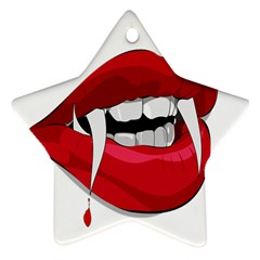 Mouth Jaw Teeth Vampire Blood Ornament (star) by Simbadda