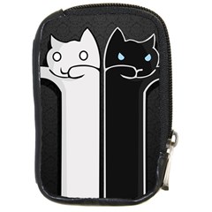Texture Cats Black White Compact Camera Cases by Simbadda