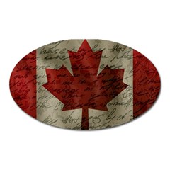 Canada Flag Oval Magnet by Valentinaart